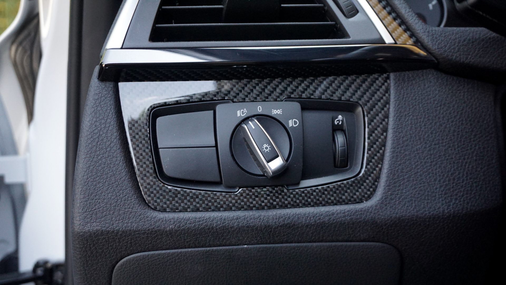 BMW Carbon Armaturenbrett Licht Schalter Abdeckung Rahmen