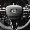 Forged Carbon Hochglanz Lenkradspange Buttons Schaltwippen passend Hyundai i30 N i20 N Kona N